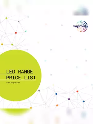 Wipro LED Light Price List PDF