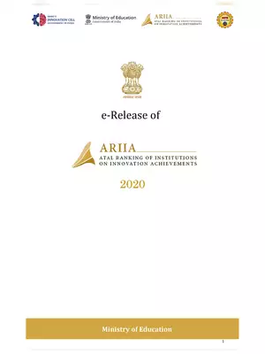 Atal Ranking (ARIIA) Report 2020