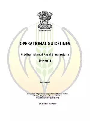 Pradhan Mantri Fasal Bima Yojana (PMFBY) Guidelines