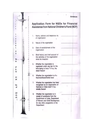 Punjab NCF Application Form