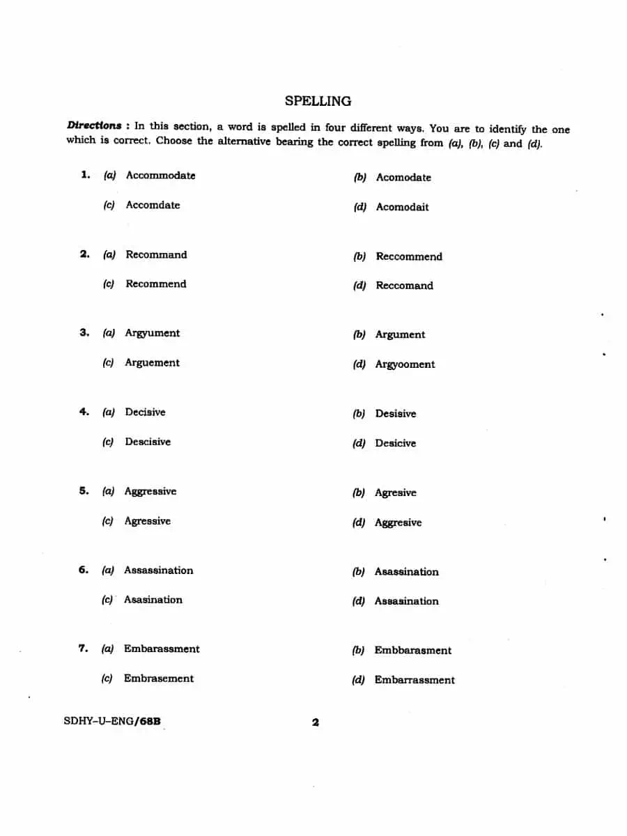 2nd Page of BIS Technical Assistant Previous Year Question Paper 2019 PDF