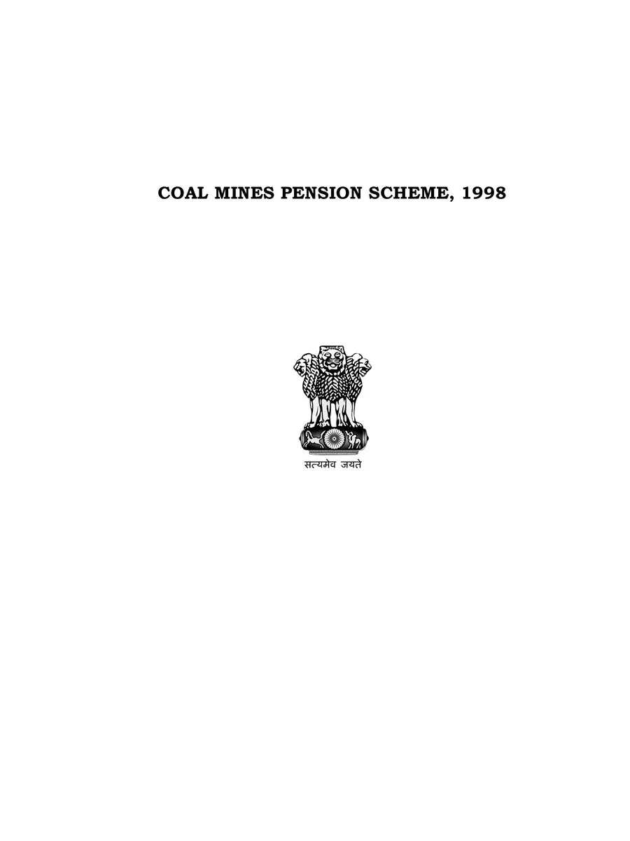 Coal Mines Pension Scheme 1998