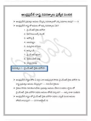 AP Navaratnalu Scheme Telugu