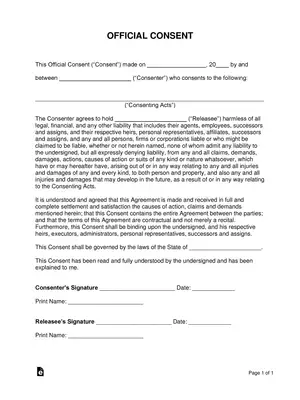 Consent Form Format
