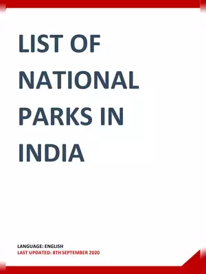India National Parks List