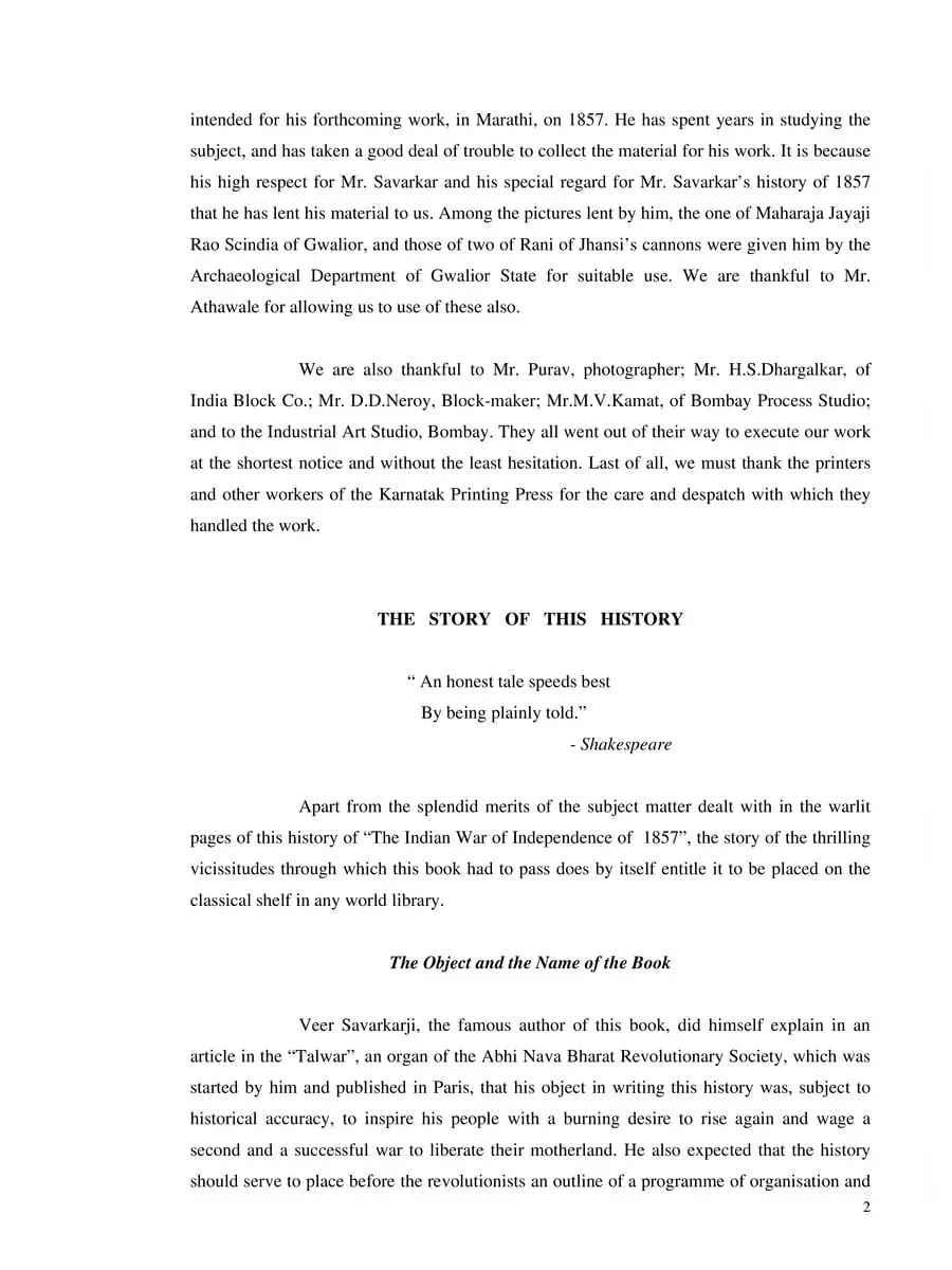 2nd Page of Indian War of Independence 1857 PDF