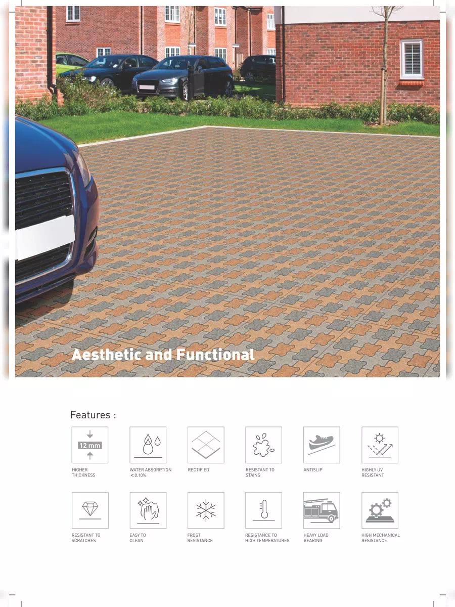 2nd Page of Kajaria Outdoor Floor Tiles Catalogue PDF