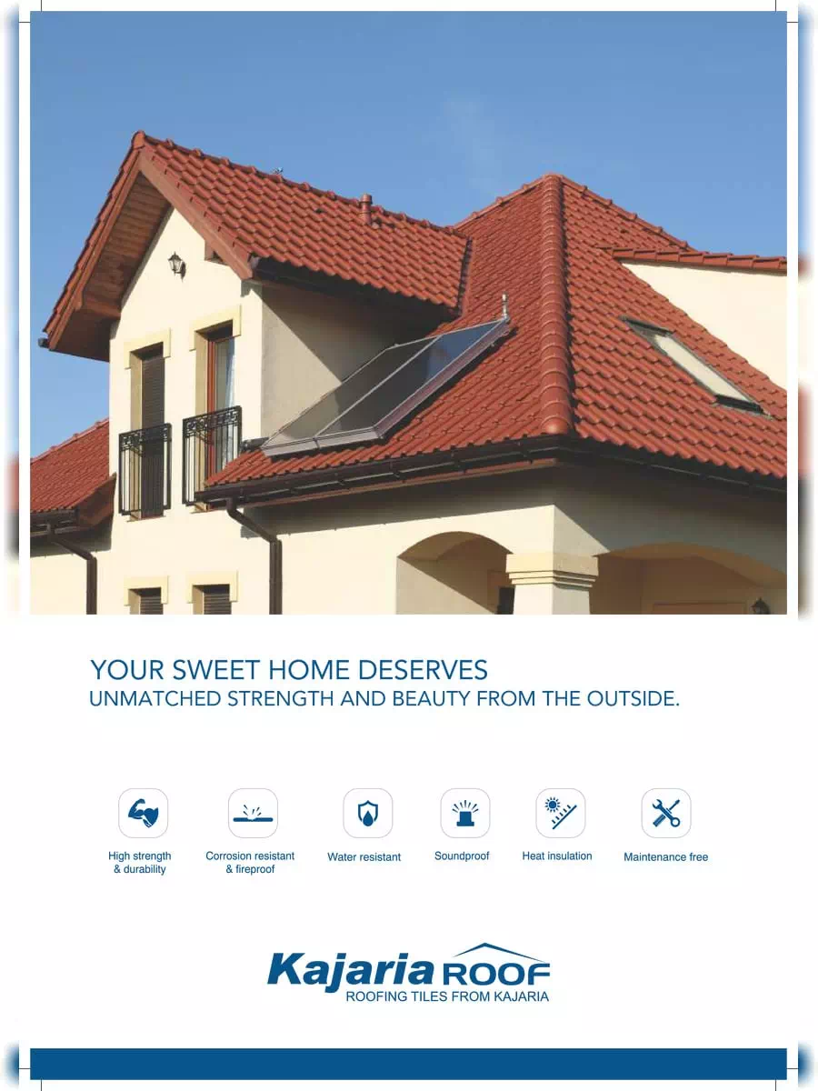 2nd Page of Kajaria Roof Tiles Catalogue 2021 PDF
