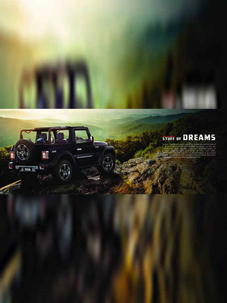 2nd Page of Mahindra Thar 2024 Accessories List Brochure PDF