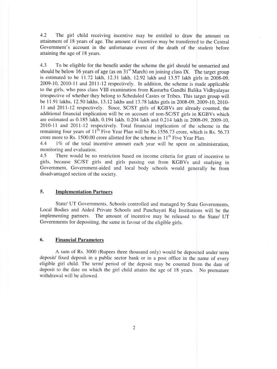 2nd Page of NSIGSE Scheme PDF