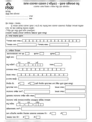 Atal Pension Yojana (APY) Application Form Odia