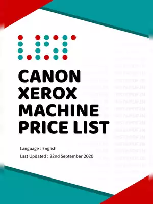 Canon Xerox Machine Price List