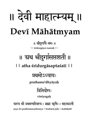 श्री दुर्गासप्तशती स्तोत्र (Durga Saptashati Strotam) Sanskrit