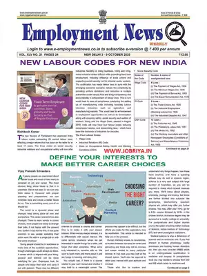Employment Newspaper First Week of October 2020