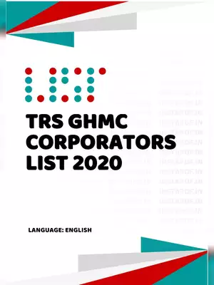 TRS GHMC Corporators List 2020