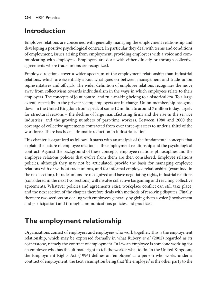 2nd Page of Employee Relations PDF