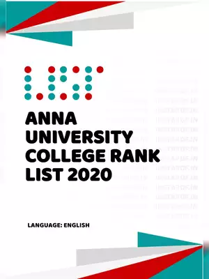 Anna University College Rank List 2020