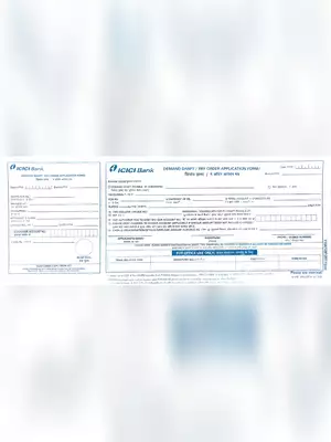 ICICI DD Application Form