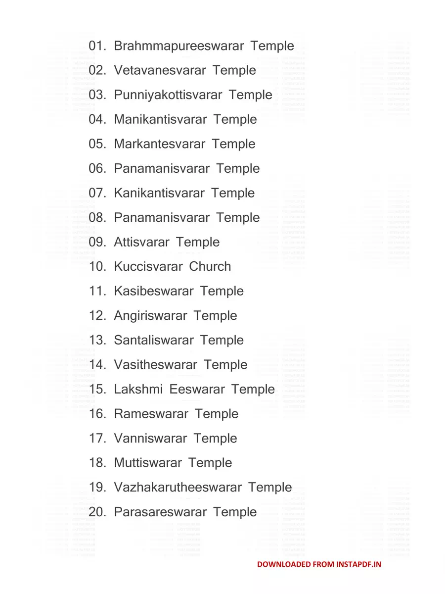 2nd Page of 108 Shiva Temples in Kanchipuram PDF