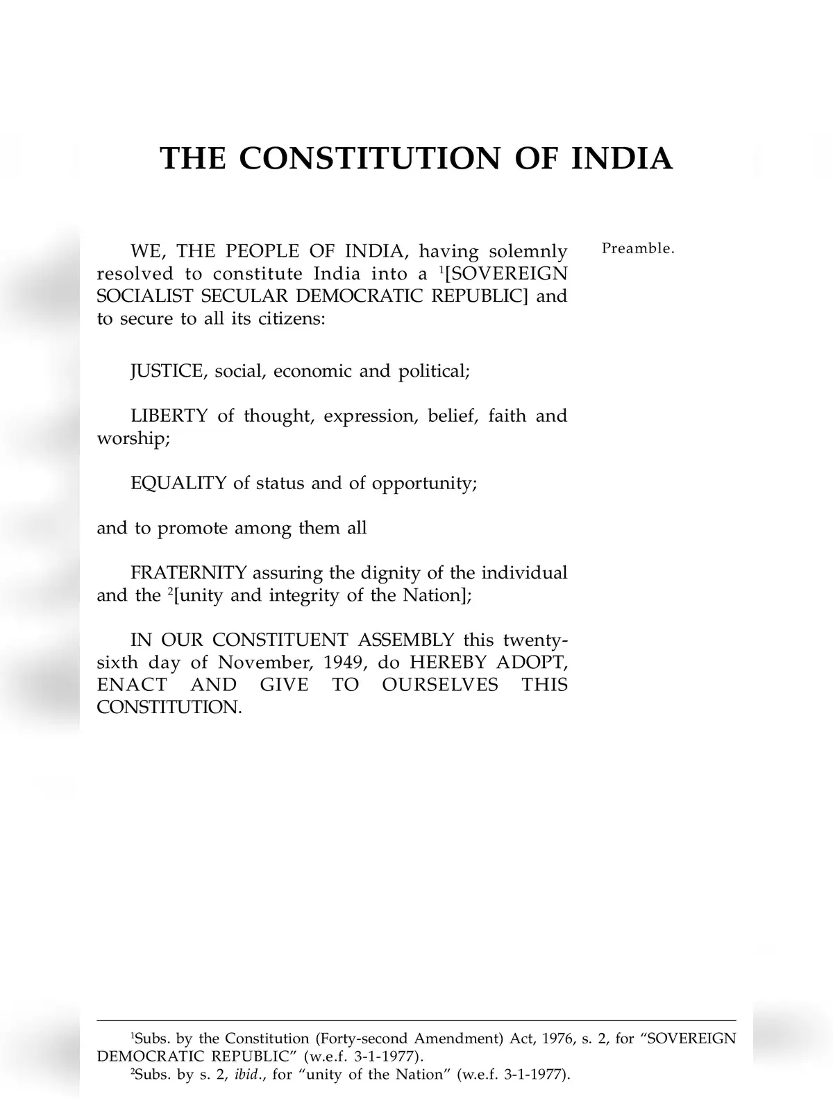 Article of Indian Constitution