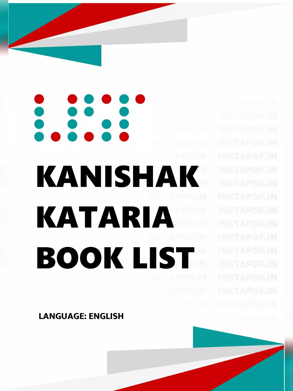 Kanishak Kataria Book List
