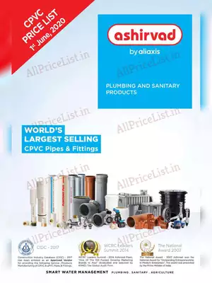 Ashirvad CPVC Pipes & Fitting Price List 2020 & Brochure
