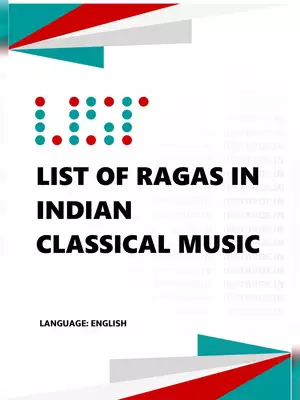 Indian Classical Music Ragas List PDF