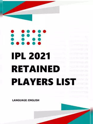 IPL 2021 Auction/Retained Players List