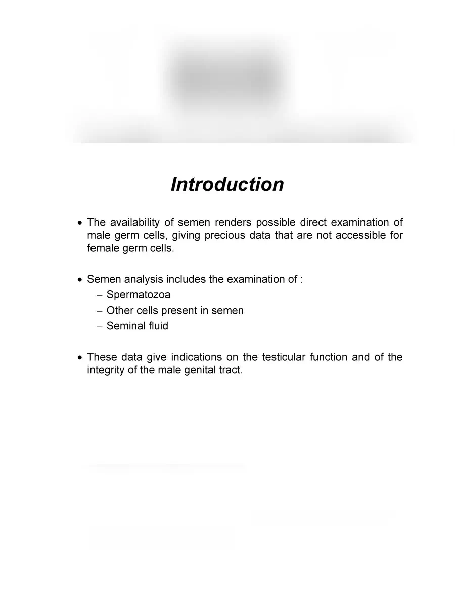 2nd Page of Sperm or Semen Analysis Report PDF