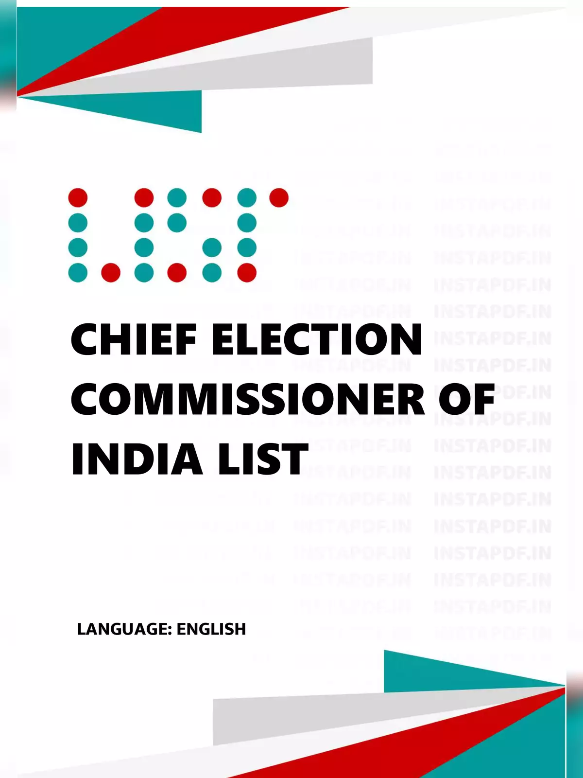 Chief Election Commissioners of India