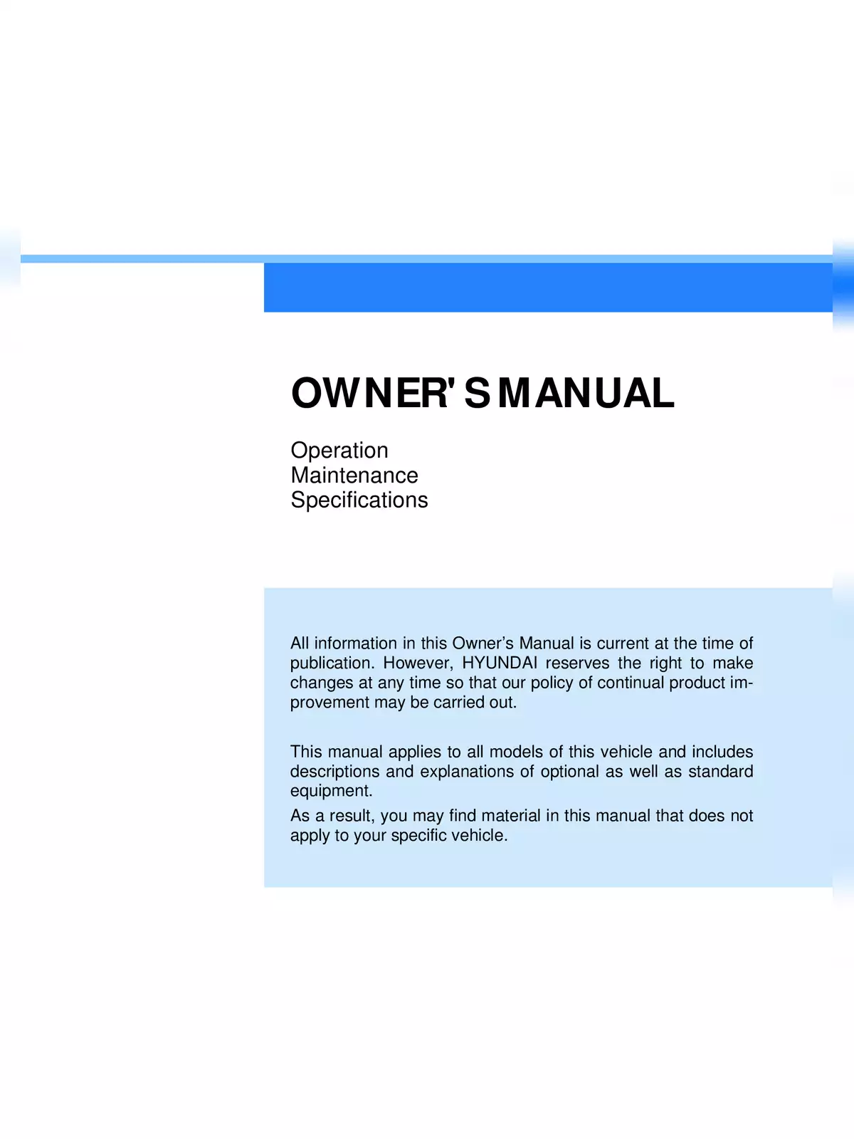 Hyundai Venue Owner’s Manual Guide