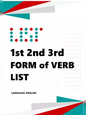 verb 1st 2nd 3rd form list