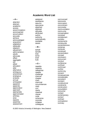 Academic Word List