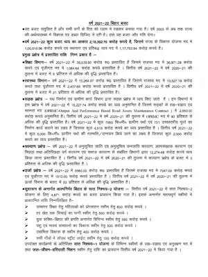 Bihar Budget 2021 Highlights PDF
