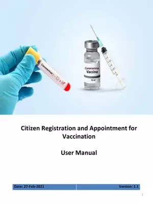 CoWin Vaccination Registration Guidelines & Appointment Manual