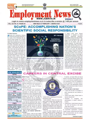 Employment Newspaper Fourth Week of February & First Week of March 2021 PDF