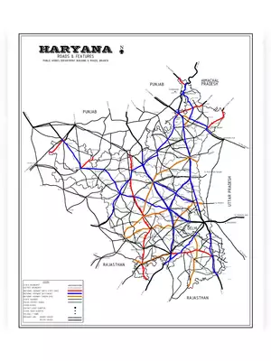 Haryana National Highways Map