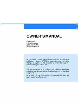 Hyundai Venue Owner’s Manual Guide PDF