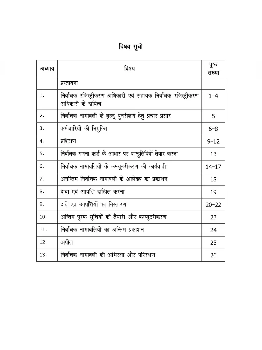 2nd Page of UP Panchayat Nirvachan Book PDF