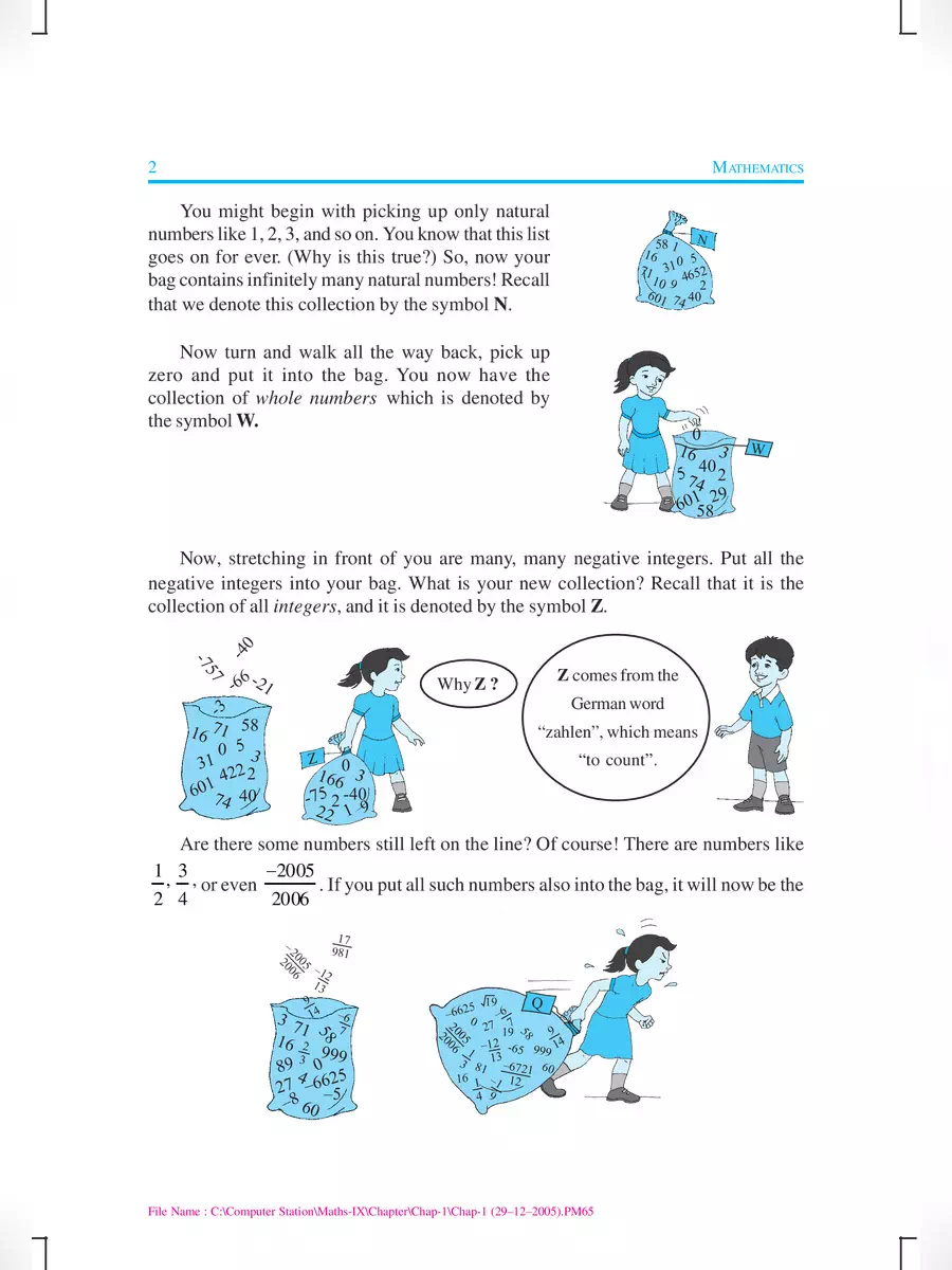 2nd Page of Class 9 Math Chapter 1 PDF