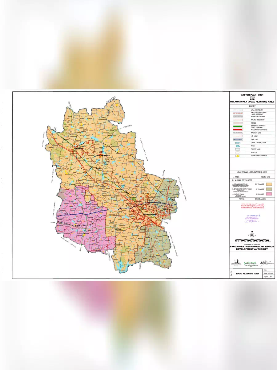 2nd Page of Nelamangala City Master Plan 2031 PDF