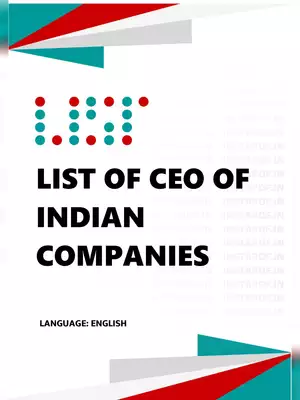 List of CEO of Indian Companies