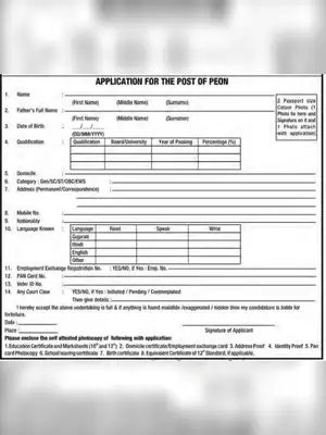 PNB Peon Application Form 2021