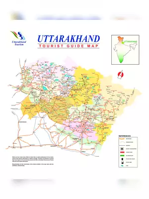 Uttarakhand Tourism MAP