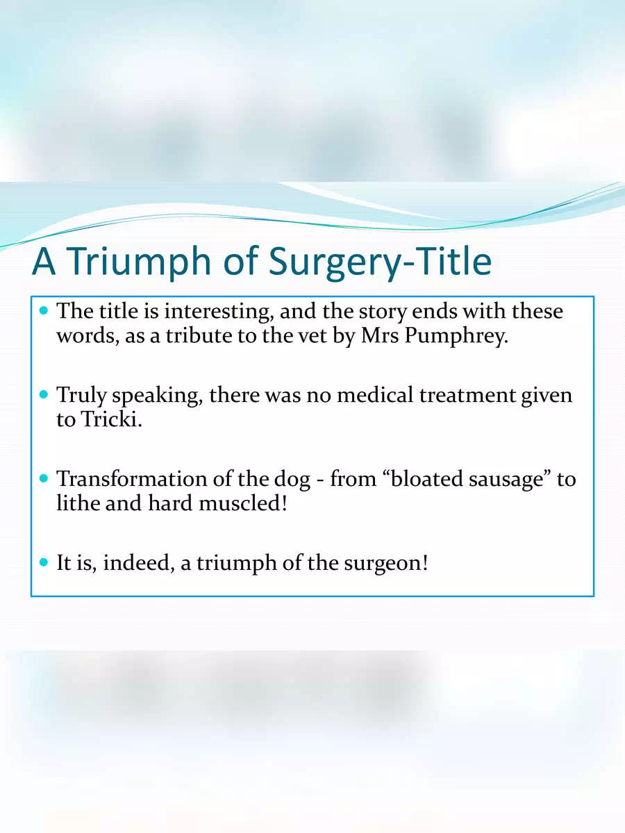 2nd Page of A Triumph of Surgery PDF