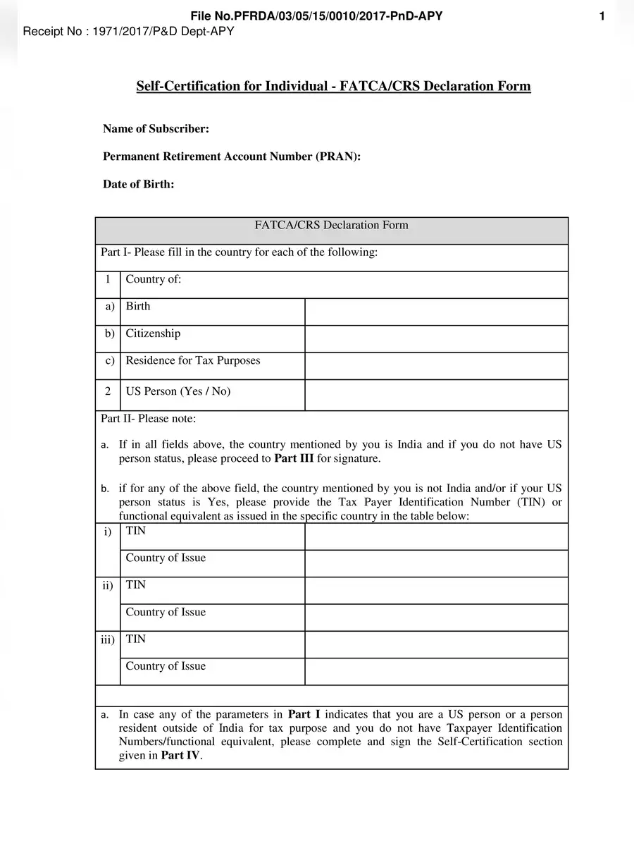 2nd Page of Kerala Gramin Bank APY Form PDF