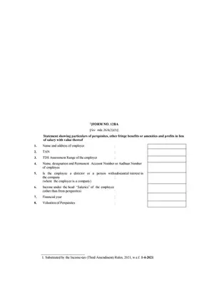 Income Tax Assessment Form 2021-22