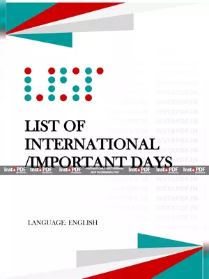 List of International/Important Days