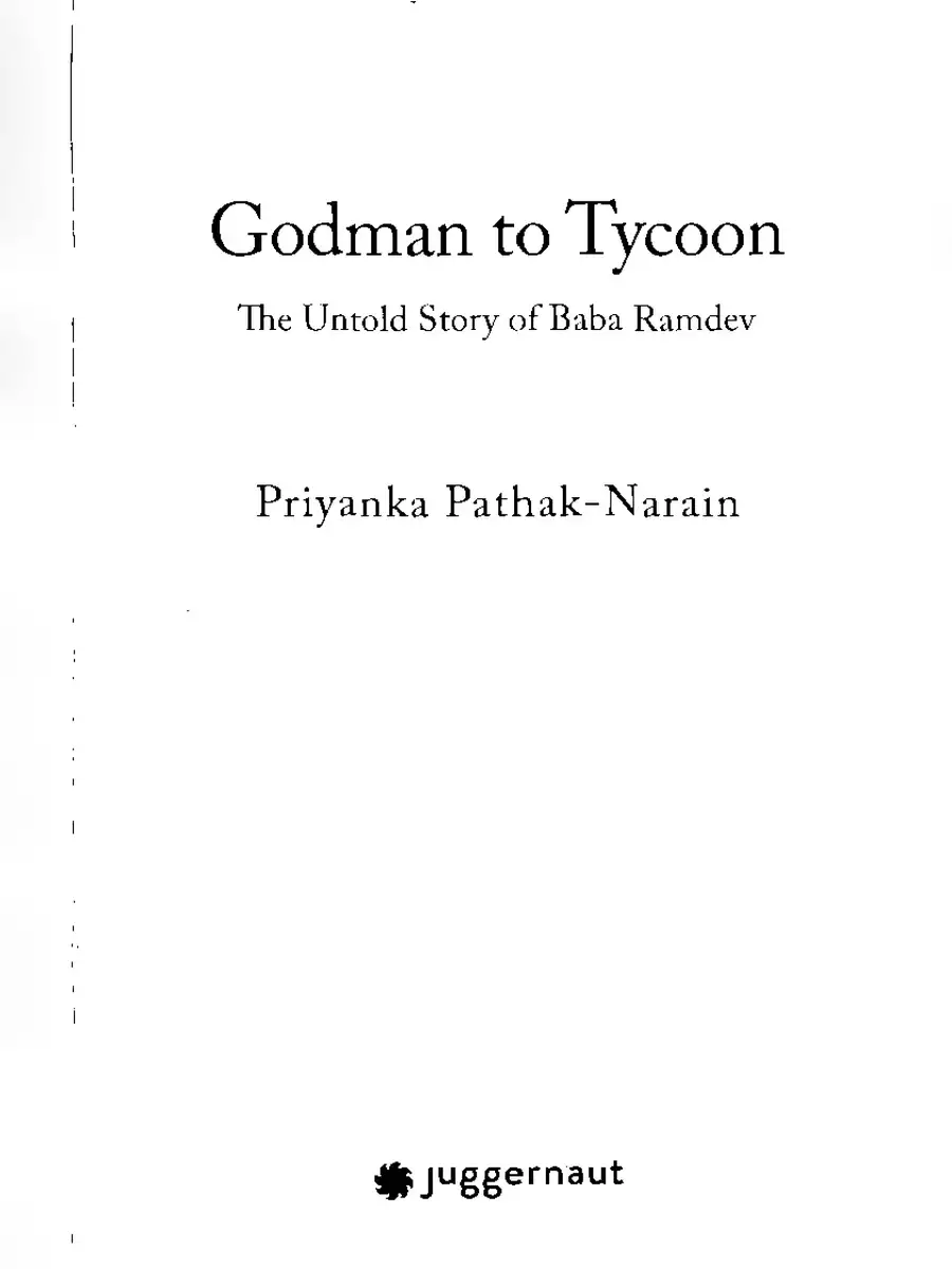 2nd Page of Godman to Tycoon : The Untold Story of Baba Ramdev PDF