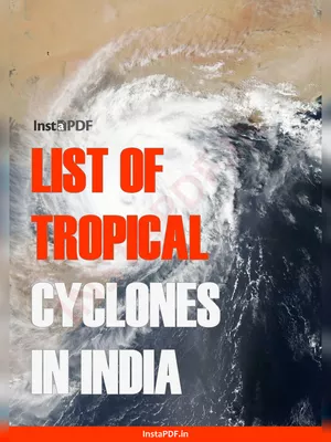 List of Cyclones in India